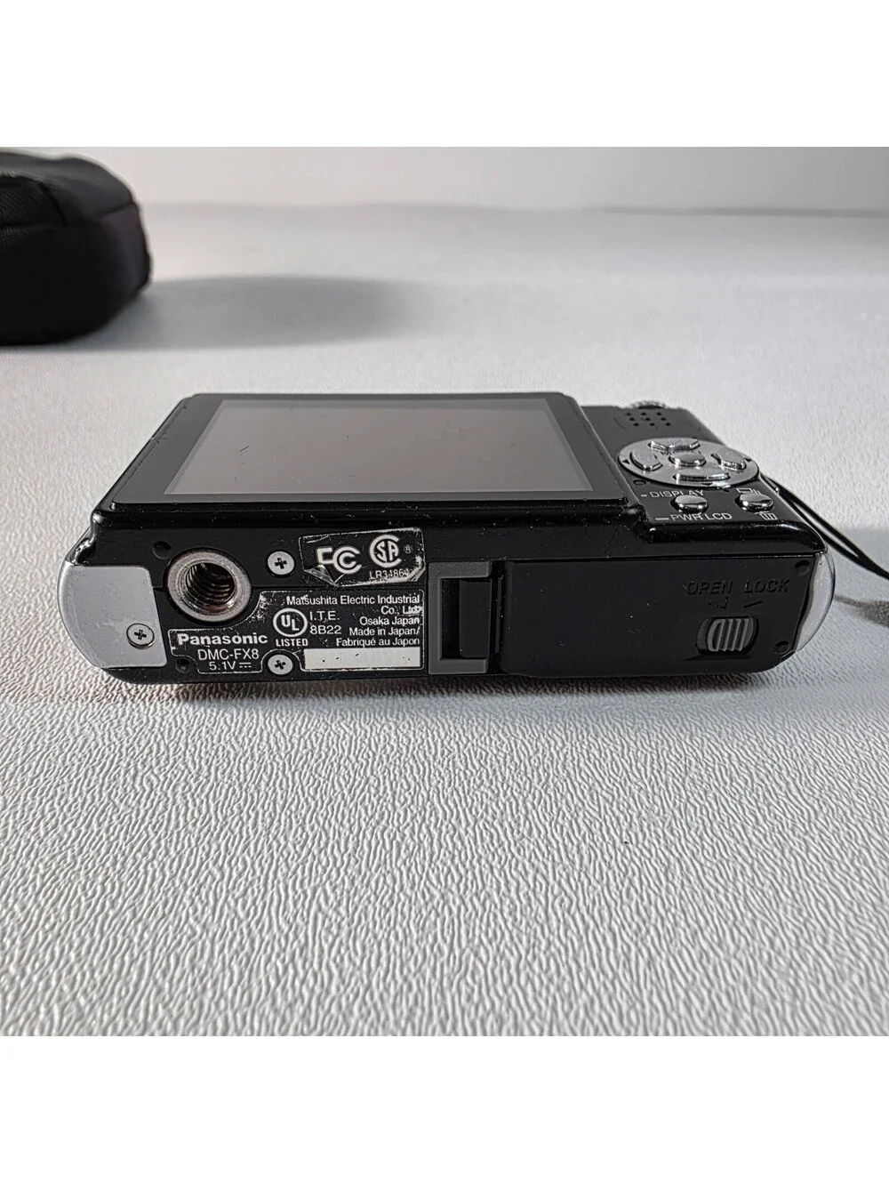 Panasonic Digital Camera Lumix DMC-FX8 5.0MP W/Battery SD Case Tested